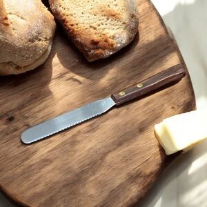 Vintage Parmesan Knife, also known as a snack, cut, and spread knife.